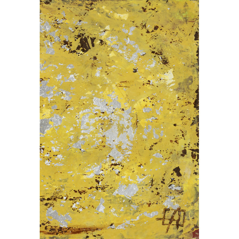Jaune argenté II, H 12 po x l 8 po