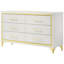 Commode de chambre à 6 tiroirs Chesney