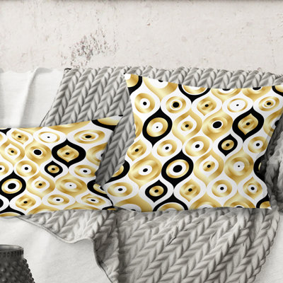 Coussin Golden Golden Deco Luxury Geometrics - Mid-Century
