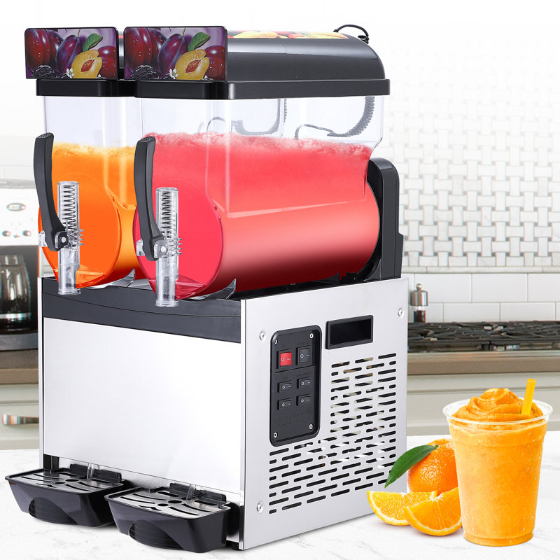 Commercial Slushie Machine, Frozen Drink & Margarita Maker, Slushy Machine for Smoothie, Cocktail, Home & Bar Frozen Beverage Dispenser