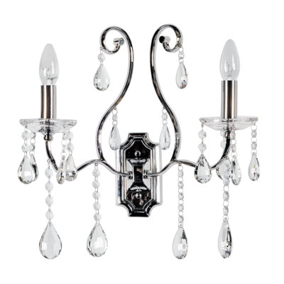 Steel Candle Wall Light
