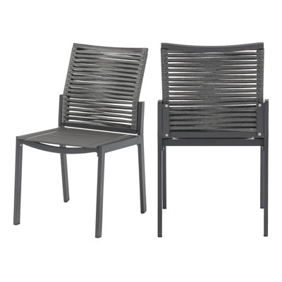 Ivette Patio Dining Side Chair with Cushion