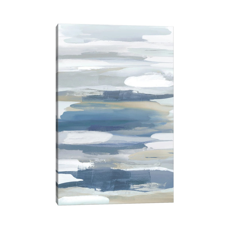 Intuition Blue by Jackie Hanson - Wrapped Canvas Print, 30.48 cm H x 45.72 cm W