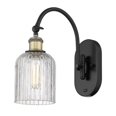 Fiennes Steel Armed Sconce
