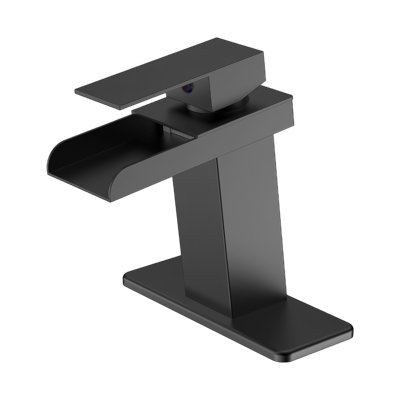 Robinet de salle de bain monotrou à fixation sur le comptoir | Convient à un évier 1/3 trou avec bonde escamotable