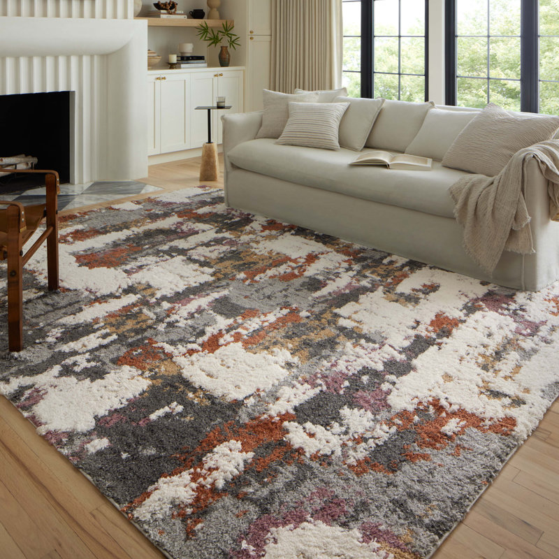 Pruneda Abstract Indoor Rug, Rectangle 7'10" x 10'