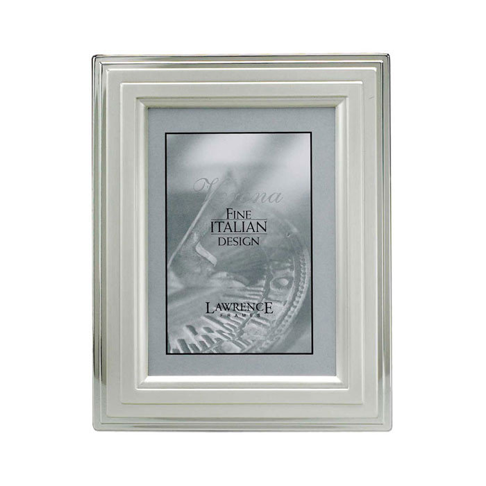 Silver Metal Beveled Picture Frame, 4" x 6"