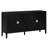 4-Door Black Retro Sideboard - Offers Versatile Storage Solutions For Your Household And Stylish Home Organization