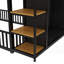 Structure de lit pleine grandeur en métal avec rangement - aucun sommier nécessaire, robuste et durable