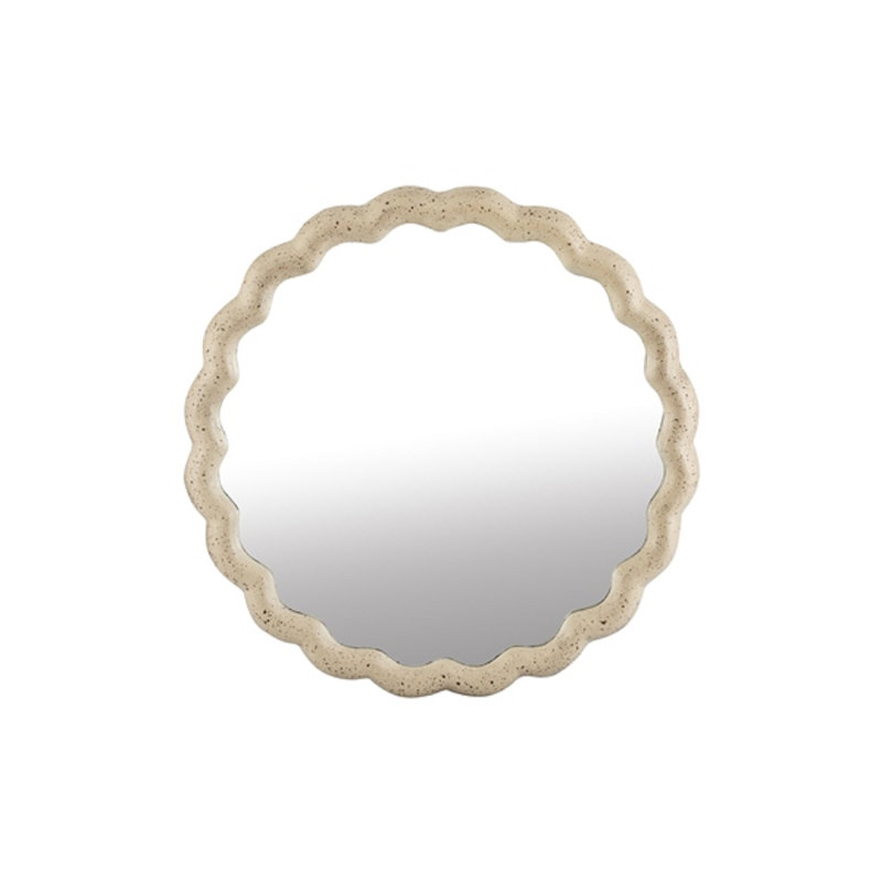 Grand miroir en fonte d'aluminium, 19,75 po x 19,75 po
