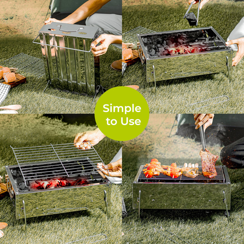 ROYALFORD 36cm W Portable Charcoal Grill
