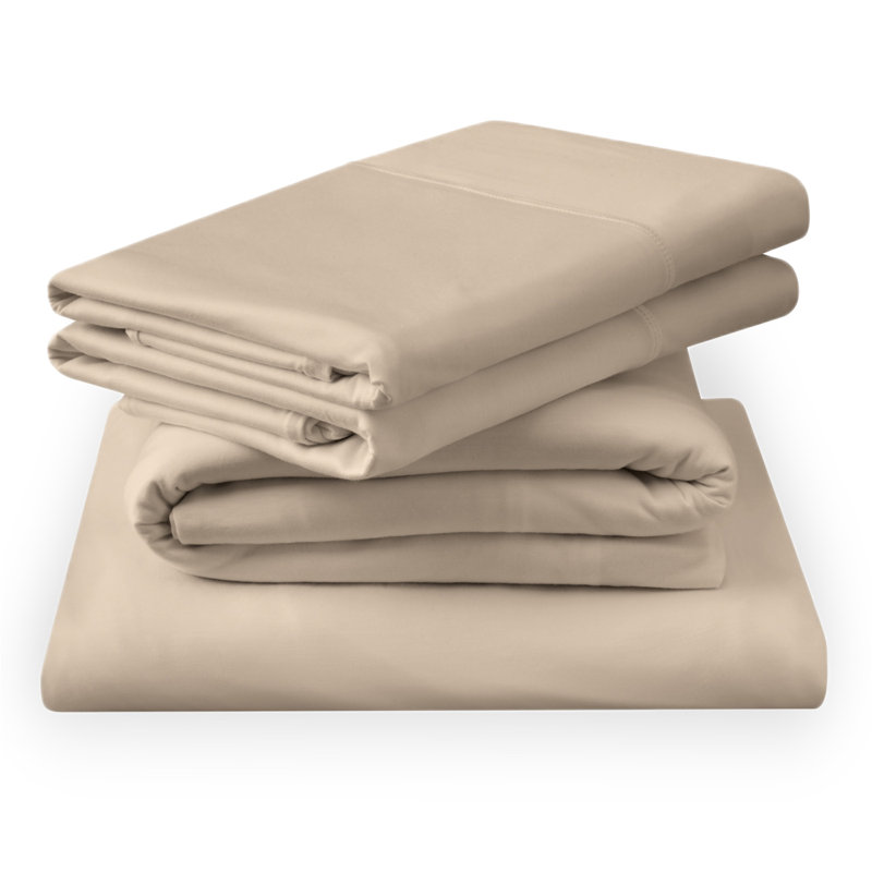 Tempur-Breeze° Cooling Sheet Set, King Sheet Set + 1 Fitted Sheet/2 King Pillowcases, Sandstone
