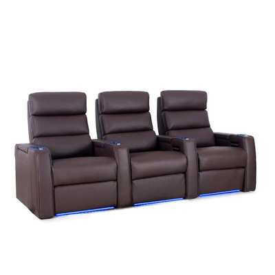 Power Leather Home Theater Sofa