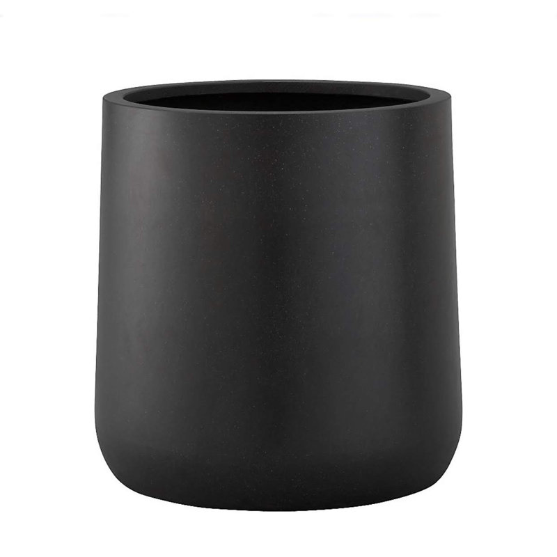 Pot à fleurs Winebrenner, H 15,3 po x l 15 po x P 15 po, Noir