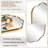 Contemporary Oval Scalloped Bathroom Vanity Wall Mirror | Stainless Steel Frame-1920998049-1926640957