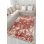 Red Themed Traditional Floral Patterned Vintage Decorative Rug Machine Washable