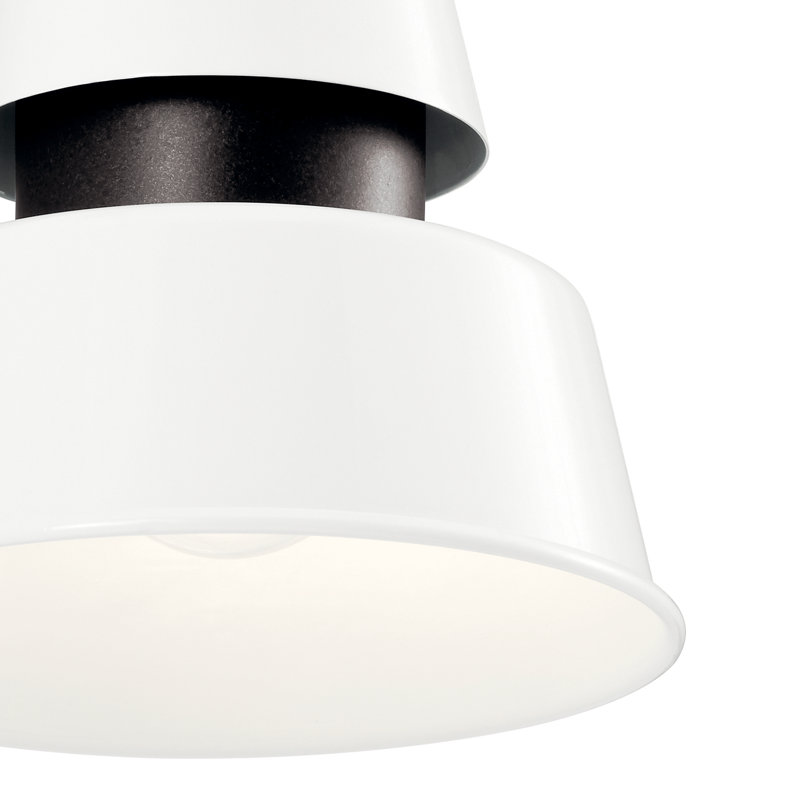 Catherene Wall Light, 9.75" H x 7" W x 8" D, White