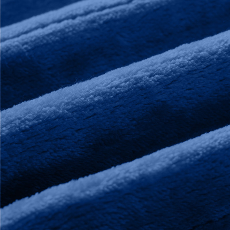 Couverture chauffante en flanelle électrique HBT, Marine, L 60 po x l 50 po