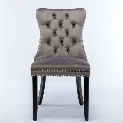 Gulzat 20'' H Tufted Velvet Upholstered Side Chair