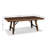 Huell Extendable Solid Wood Top Metal Base Dining Table