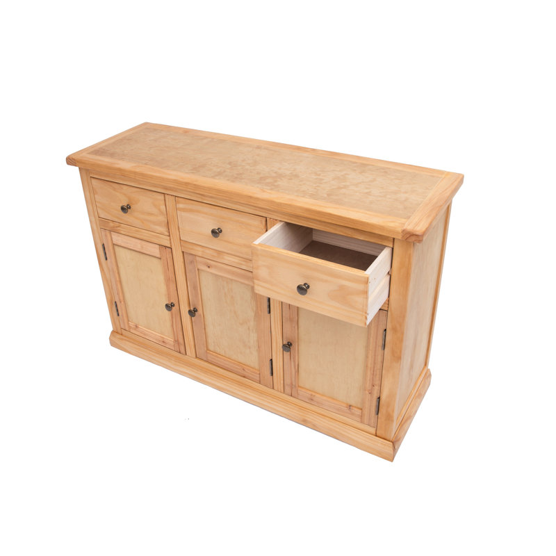 Dayana 3+3 Sideboard, Natural/Antique Brass