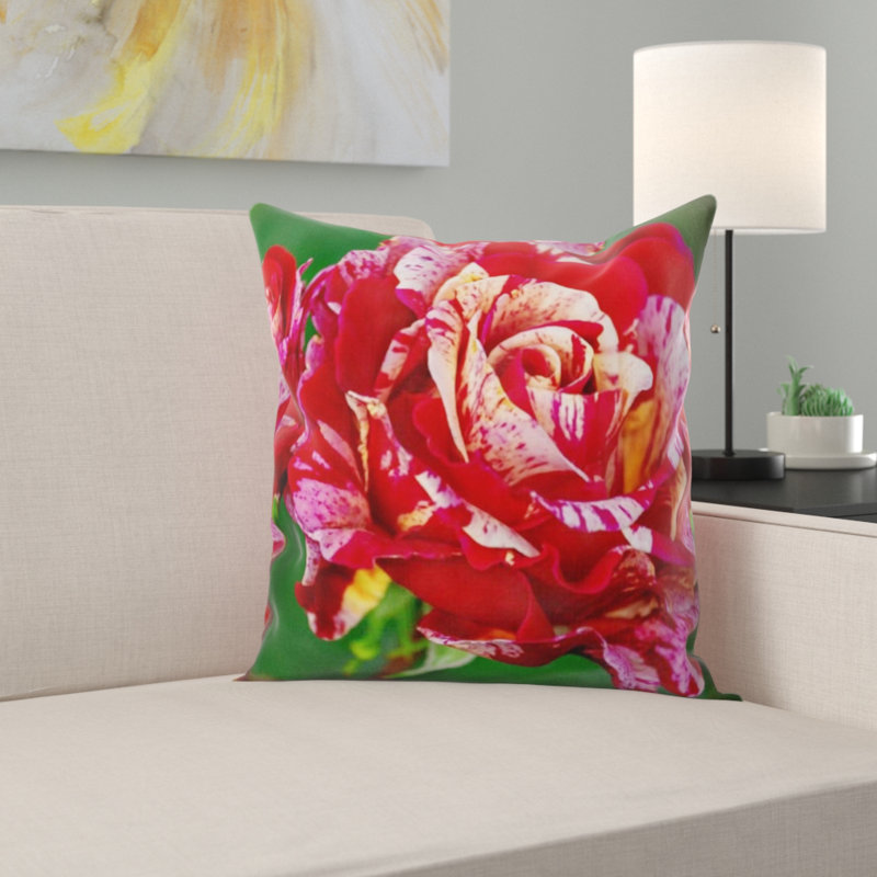 Housse et insert de coussin carré rose