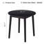 Table ronde, en bois massif, pouvant accueillir 2 à 4 personnes, diamètre 31,5 po-1130312832