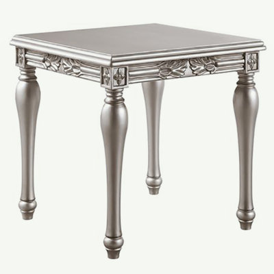 Table de bout platine avec pieds tournés