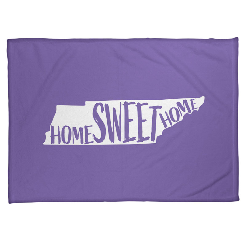 Jeté en polaires pour tennessee home, l 62,5 po x L 82,5 po, Mauve