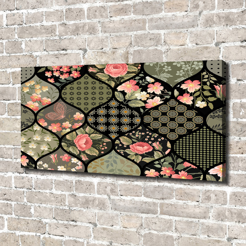 Floral Pattern - Wrapped Canvas Print