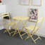 Ensemble bistro 3 pièces de table ronde pliable et chaises-820252523