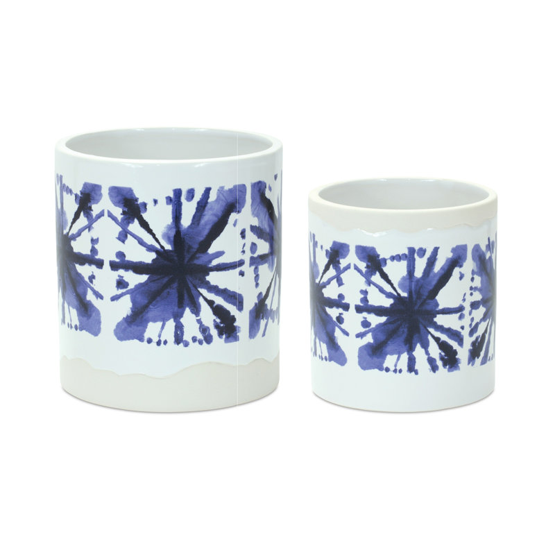 Altaneca 2 Piece Ceramic Pot Planter Set
