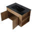 Meuble-lavabo simple 30 po avec plateau en céramique Tayleur-1290647308