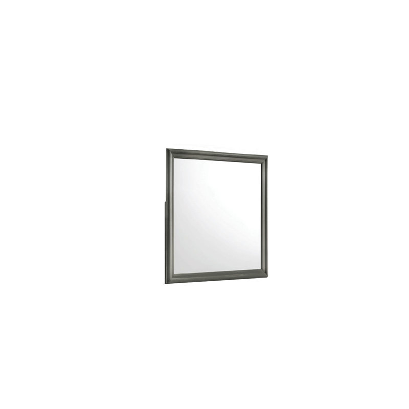 Miroir de style moderne en bois (seulement miroir), Gris