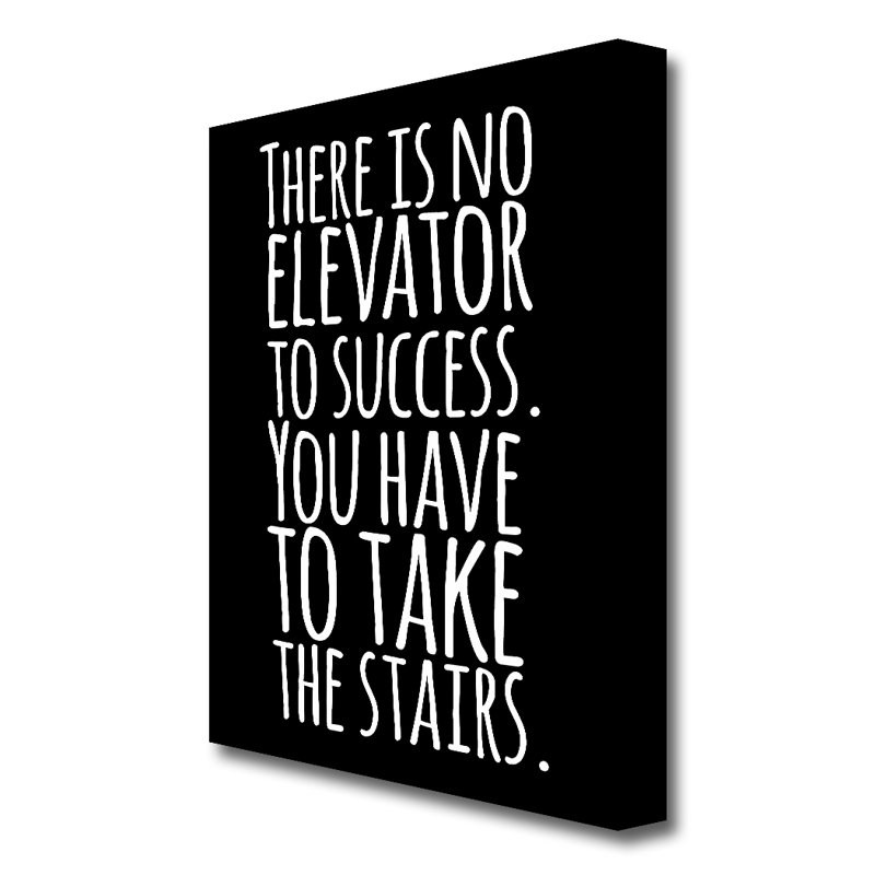 There Is No Elevation To Success - Wrapped Canvas Print, 50.8 cm H x 35.6 cm W