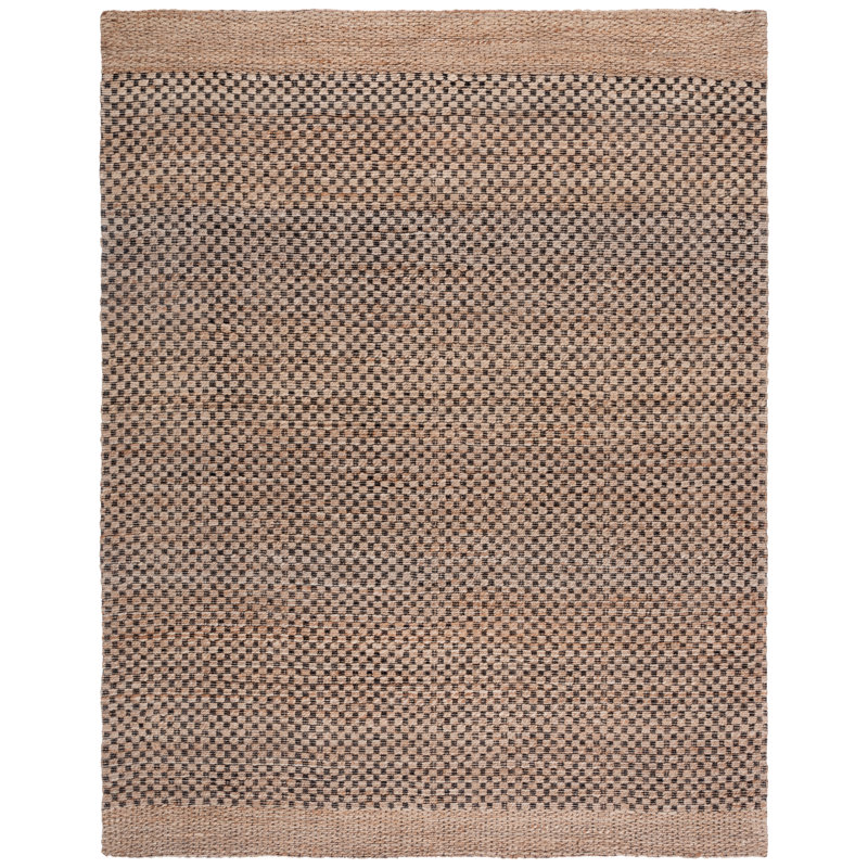 Tapis naturel / noir Natural Fiber 675, Rectangle 8 pi x 10 pi