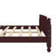 Structure de lit double avec tête de lit intégrée, structure de lit en bois classique avec système de lattes-715638228-715638230