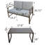 Table de pique-nique avec coussins Minersville-311207889