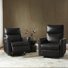 Tonisia Modern Faux Leather Dual Motor Power Swivel Recliner with Adjustable Power Headrest(Set of 2)