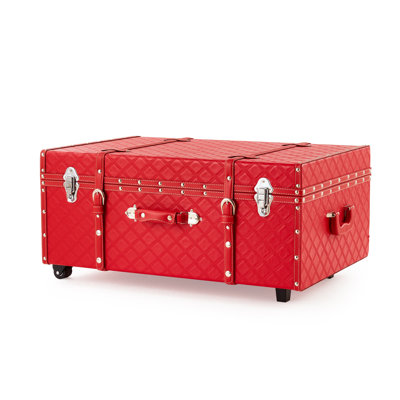 Texture Wheeled Trunk - Candy Apple Red