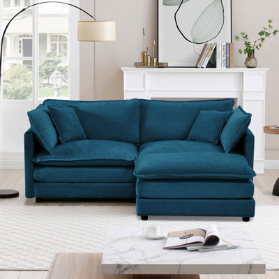 Ebern Designs Chenille Cloud Sofa ,Loveseat Sofa Couch for Living Room