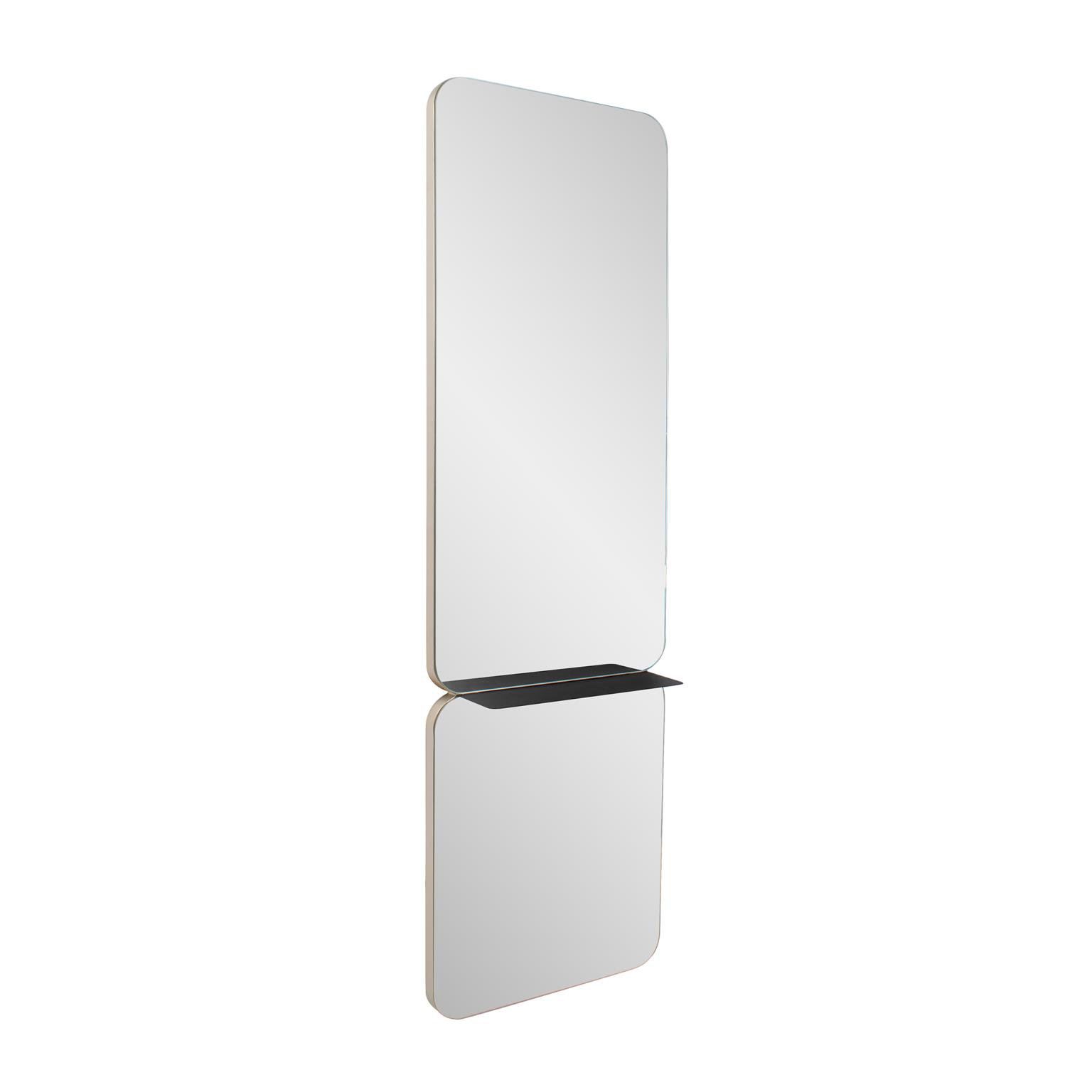 Gropius Modern Entryway Mirror with Shelf