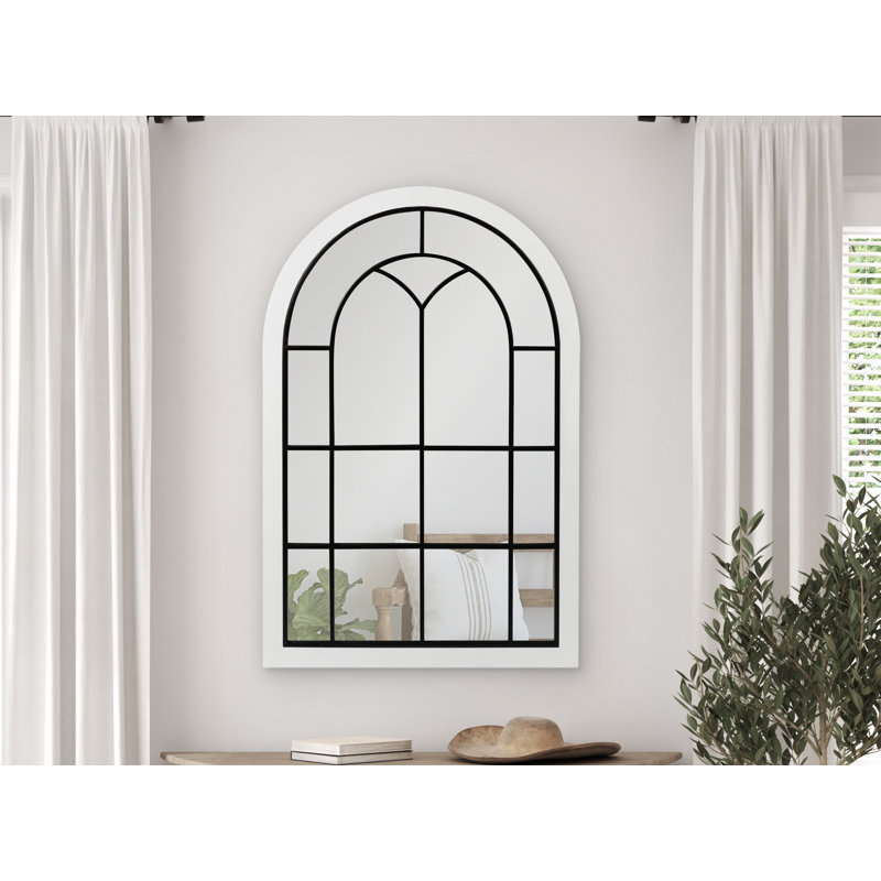 Miroir de salle de bain Lismore, Blanc, 24 po x 36 po
