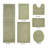 Moriceau 100% Cotton Tufted Premium 6 Piece Bath Rug Set Machine Washable Reversible Ultra Soft & Absorbent Bathroom Rugs-110428763