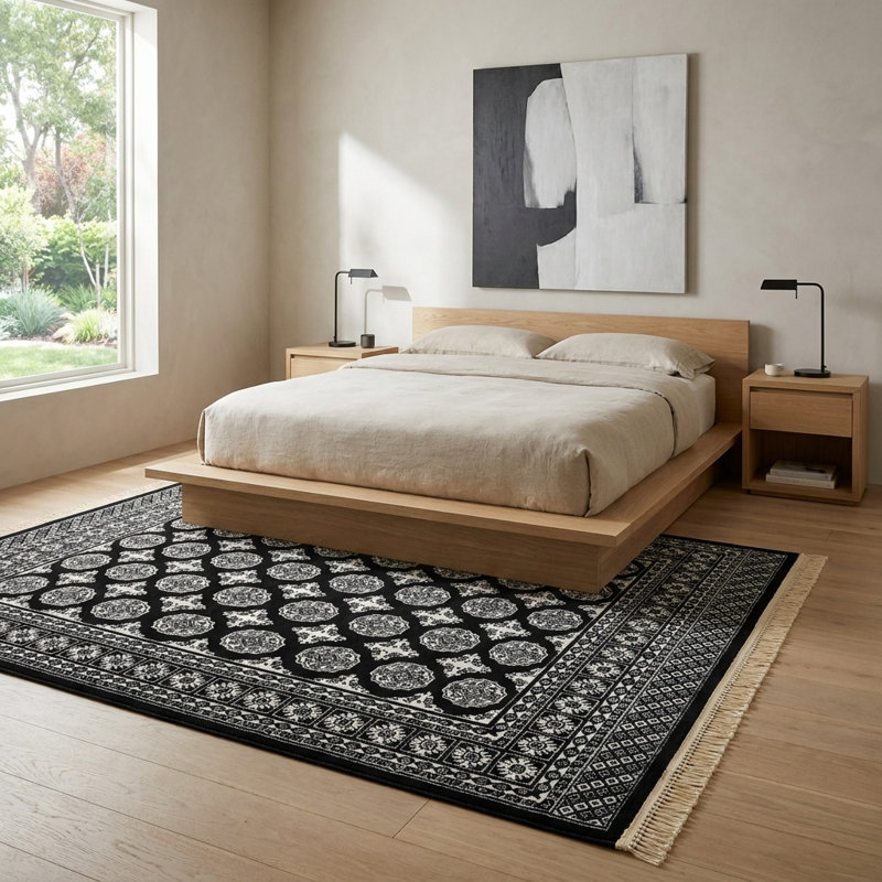  Balikh Tekke Rug, Rectangle 4'1" x 6'1"