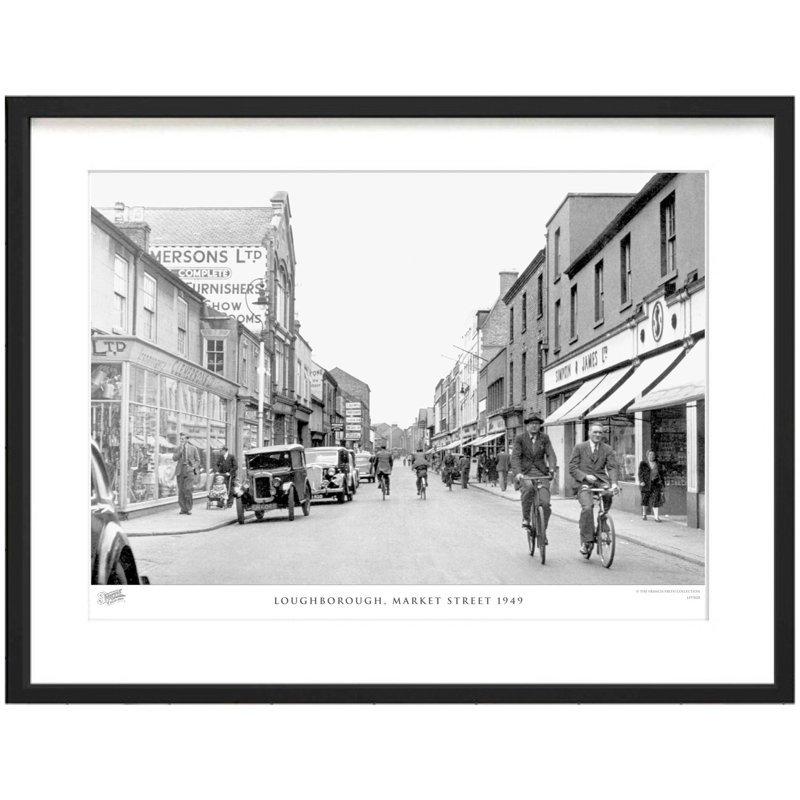 Loughborough, Market Street 1949 - Single Picture Frame Print, 48.4cm H x 63.6cm W x 2.3cm D