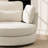 Upholstered Slipcovered Oversized Swivel Barrel Accent Chair-1315123165