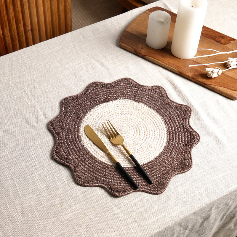 Polyester Solid Colour Placemat, Brown