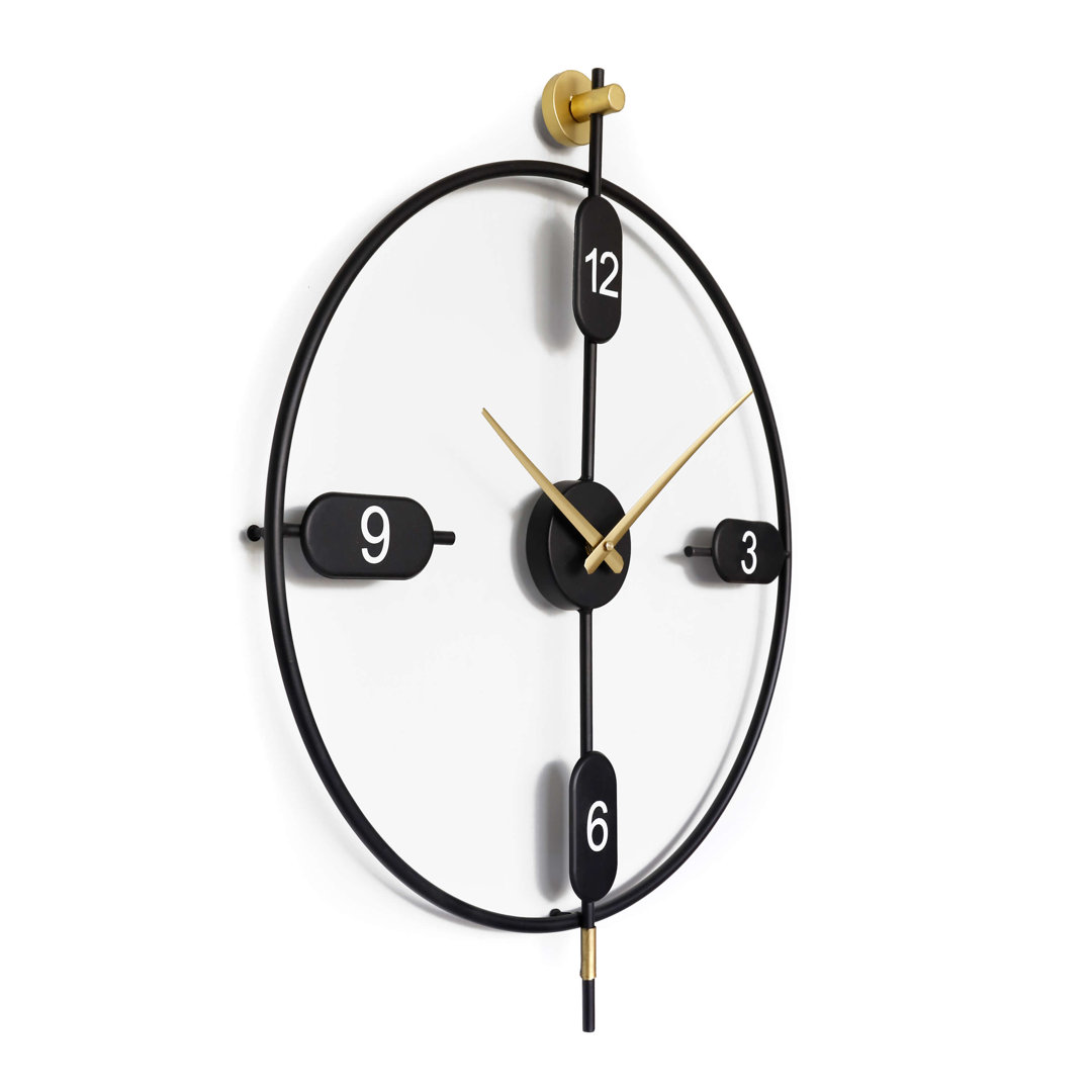 Analoge Wanduhr Solomons XXL 63 cm Geräuschlos