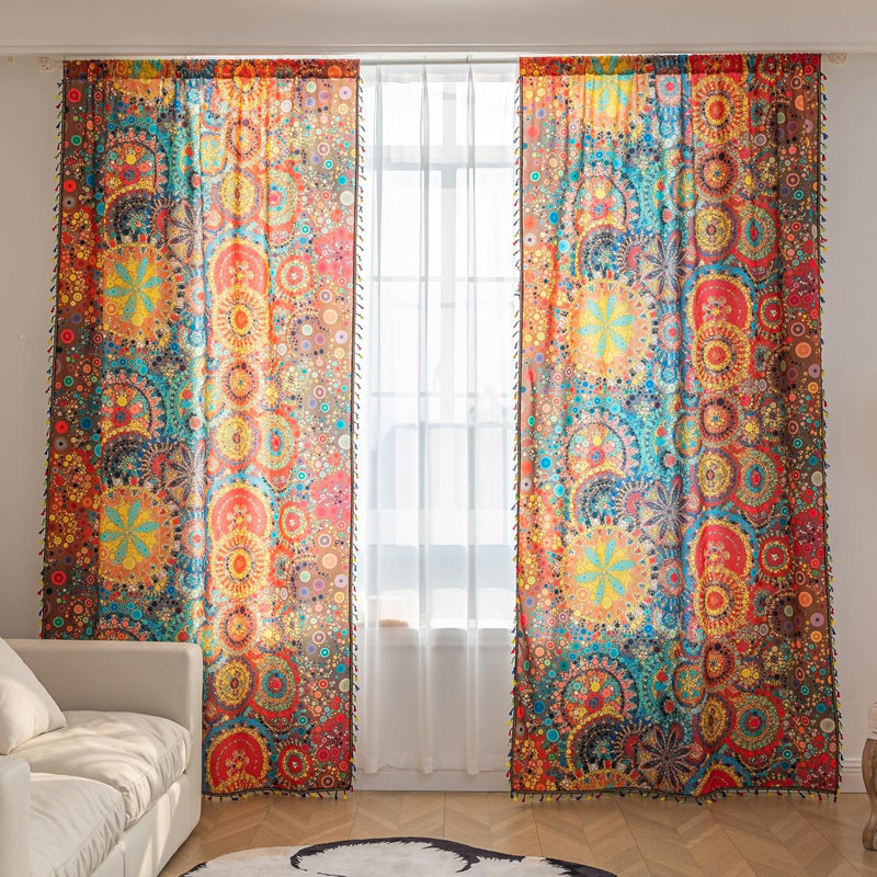 Curtain Panel Pair, 132.08cm Width  x 160.02cm Drop